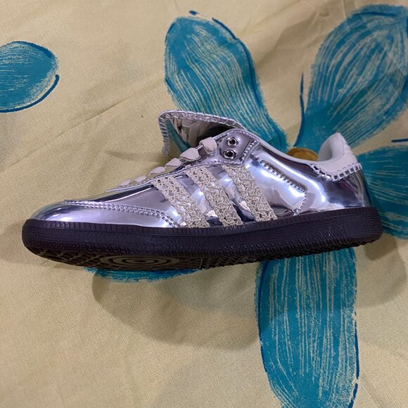 Adidas x Wales Bonner Silver Unisex Sneakers - Picture 3 of 10